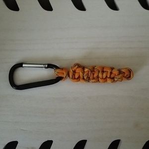 Orange Paracord Keychain